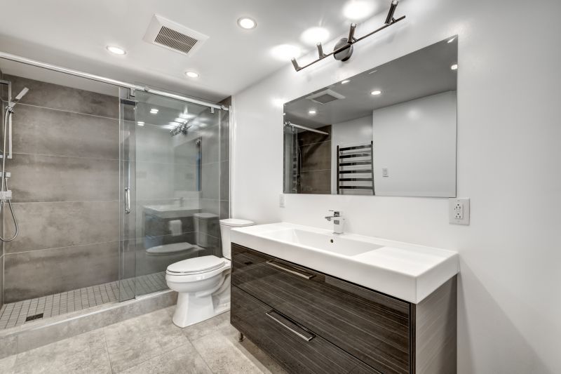 Wide Image of a Modern Bathroom