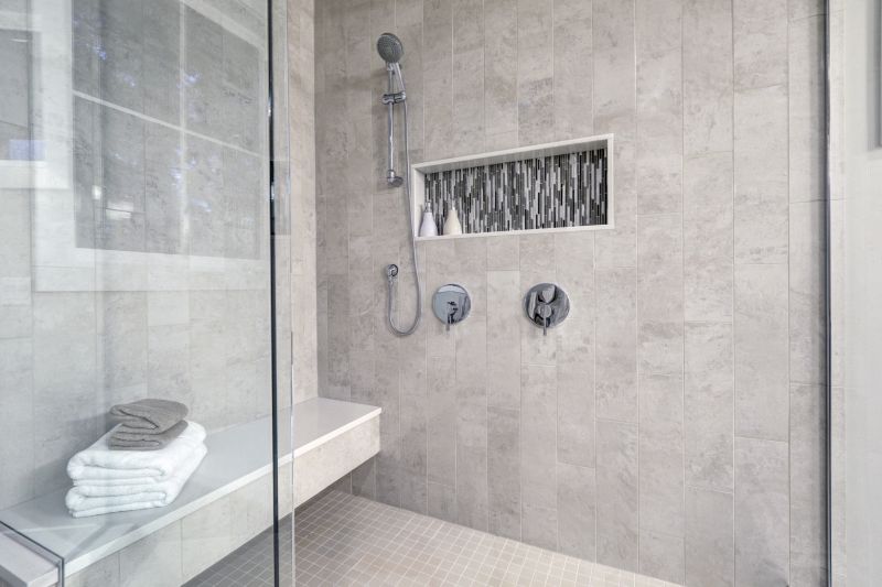 Compact Shower with Corner Bench